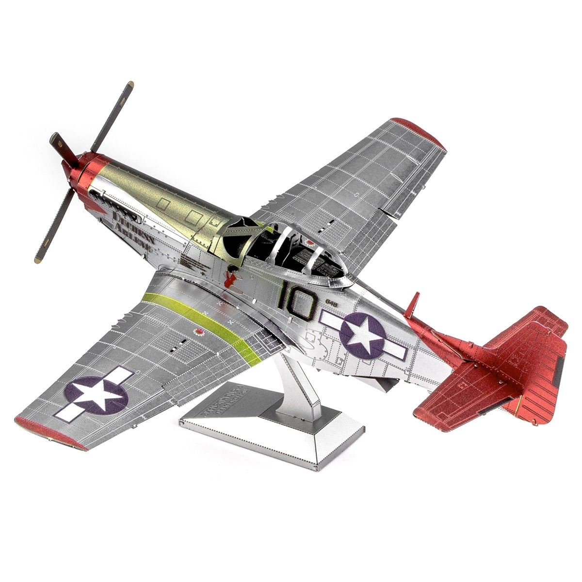 Tuskegee Airmen P-51D Mustang | Aviation | Metal Earth | Premium Series
